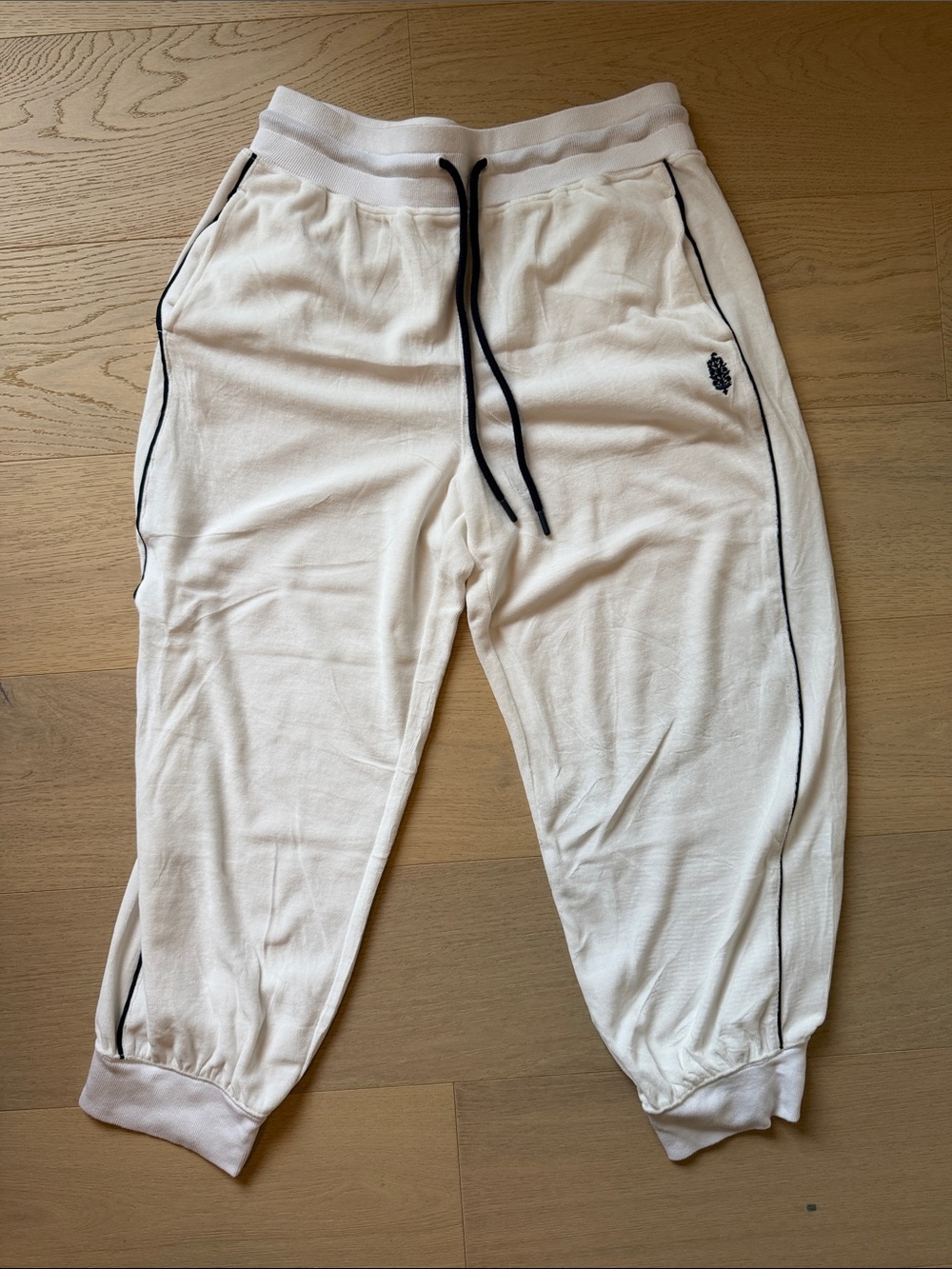 Free People Movement Women’s White and Navy Joggers